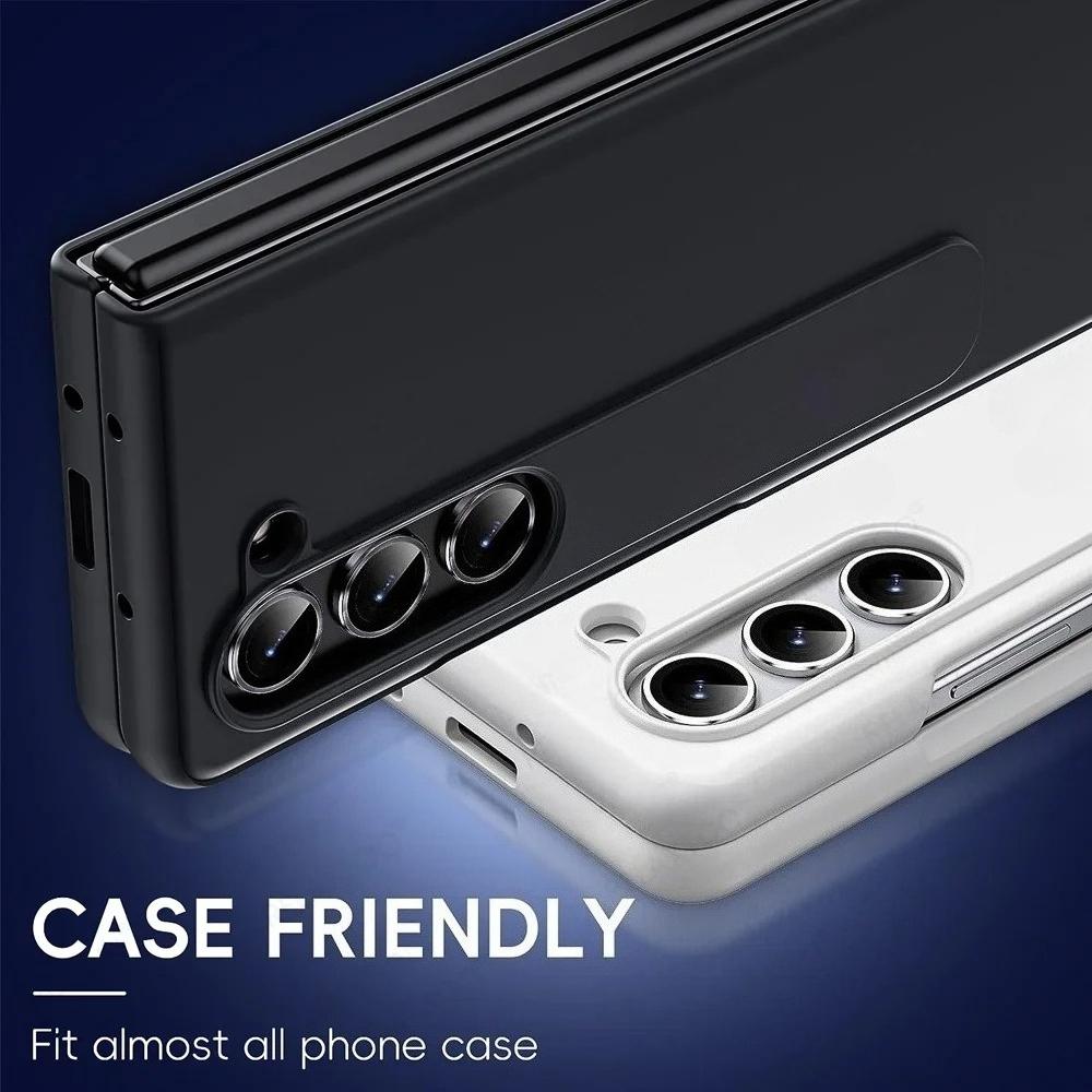 1Set HD Full Coverage Metal Ring Tempered Glass Lens Cover For Samsung Galaxy Z Fold 7 6 5 4 Anti-scratch Camera Protector Film