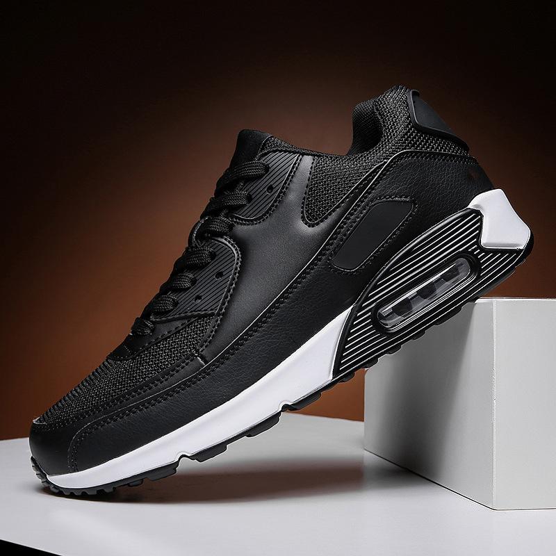 Studenten-Luftkissen-Schuhe Damen Plateau Laufschuhe Damen Sommer Freizeit Wellenschuhe Weiß Glück