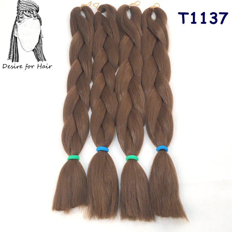 Große Menge auf Lager 24 Zoll 80g Weiche Seidige Synthetische Haarverlängerungen für Häkelzöpfe Haarherstellung Jumbo Braiding Synthetisch