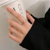 Delicate Diamond-set Pearl Ring Female Niche Design Index Finger Ring Ins Small Fragrance Light Luxury High-end Ring Jewelry.