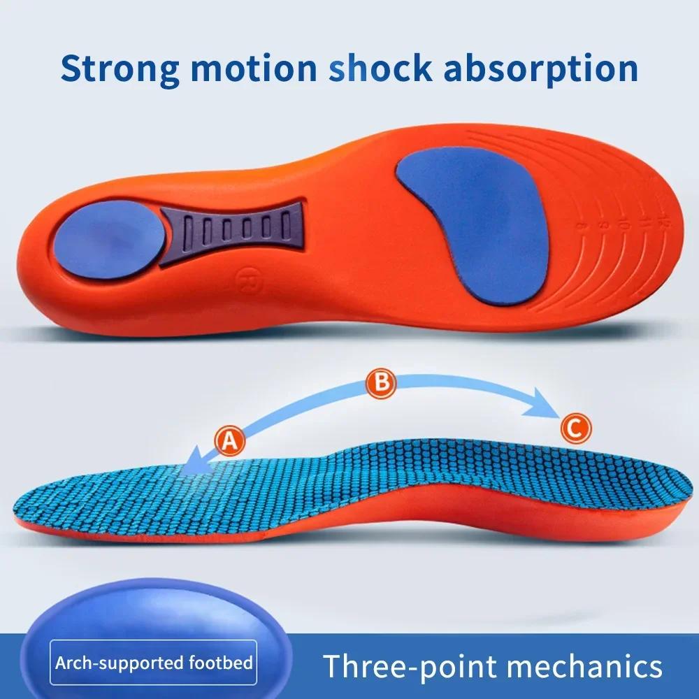 Sport Insoles for Shoes Sole Shock Absorption Deodorant Breathable Cushion Running Insoles for Feet Man Women Orthopedic Insoles