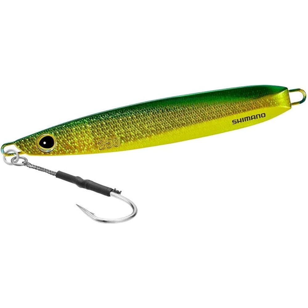 Shimano Ocea EJ Slide Offshore Jig 250g Green Gold Fishing Tackle