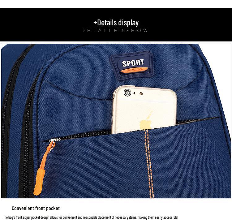 Korean Style Letter Print Casual Backpack - Unisex Water-Resistant Schoolbag & Laptop Bag
