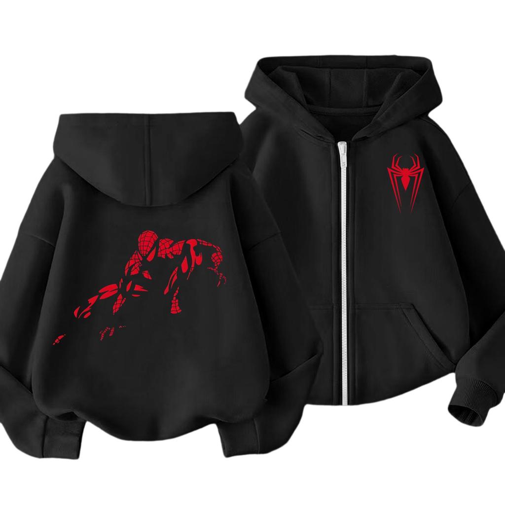 Children's Hooded Pullover Long Sleeve Jacket for Everyday Wear