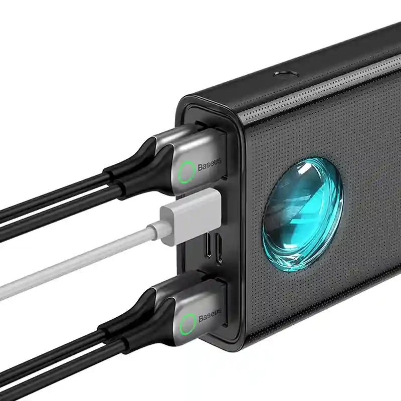 Powerbank Baseus Amblight 30000Mah, 4Xusb, Usb-C, 65W (Czarny)