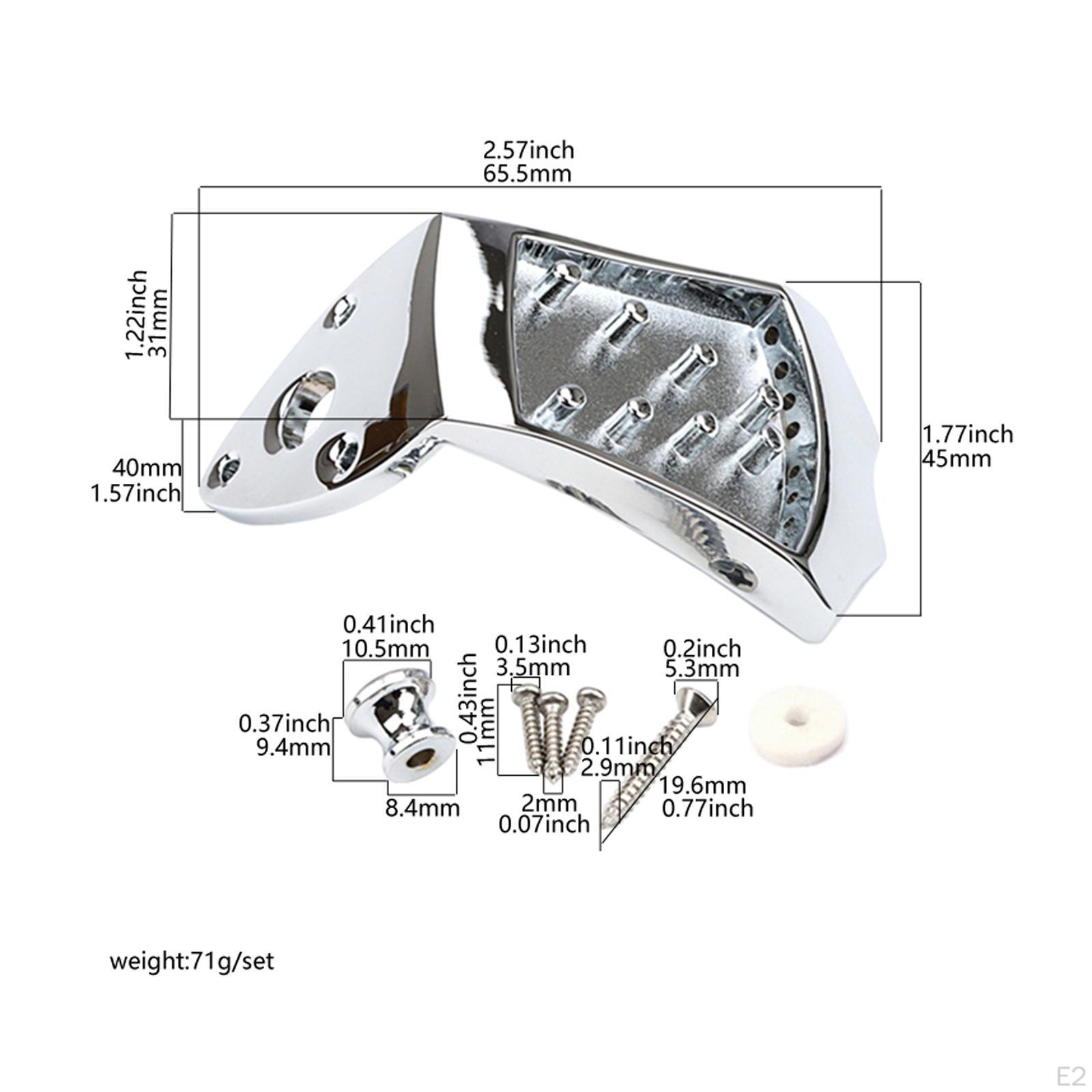 Наконечник для мандолины с крепежом для 8-струнной прочной пластины с арочным верхом — фото 2