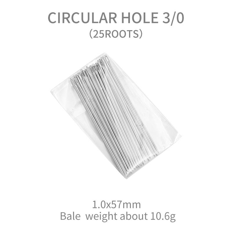 25Pcs Multi-Size Big Eye Hand Sewing Needle Home Sewing Steel Needle Cross-Stitchs Hand Embroidery Clothes Needles
