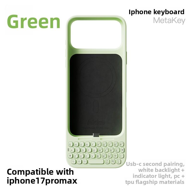 MetaKey All-in-one with Night light Mobile Keyboard Phone Case For IPhone 17 Pro Max For Magsafe Magnetic Charge Protector Cover