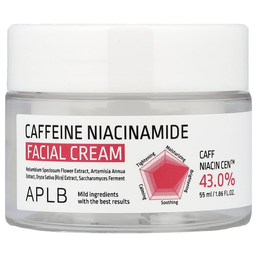 APLB Crème Visage Caféine et Niacinamide, 55ml (1,86 fl oz)