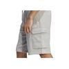 Adidas Essentials Solid Color Logo Drawstring Shorts Men Bottoms Gray HA4340