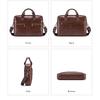Echte Leder Herren Aktentasche Tragbare Büro Handtasche für Laptoptasche Hohe Qualität Business Messenger Umhängetaschen Reisen