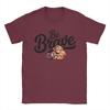 Unisex Womens Punch Monkey Be Brave T Shirts Pure Cotton Tops Casual Short Sleeve Round Neck Tee Shirt Plus Size TShirts