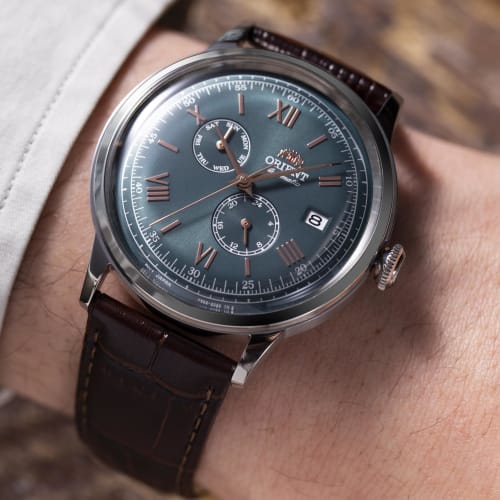 Orient Bambino Automatic Watch Mechanical Automatic Domestic Manufacturer Warranty RN-AK0703E Men's Green