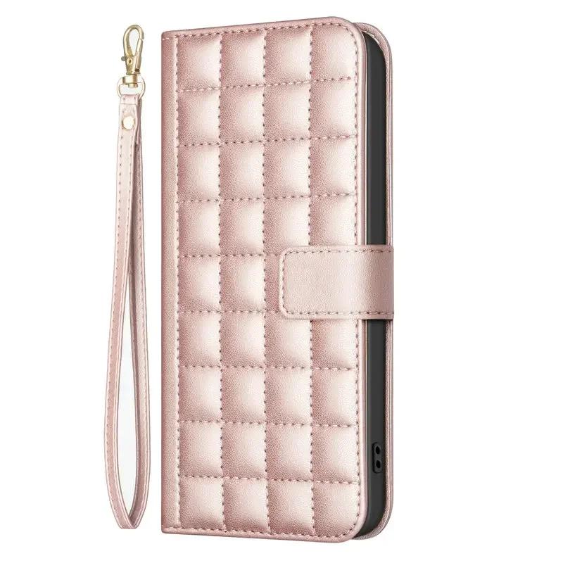 For Nokia G42 G22 C22 C32 Luxury Case Checkered Leather Card Book Funda Nokia G22 Case Phone C 32 22 G 42 Flip Cover Shockproof