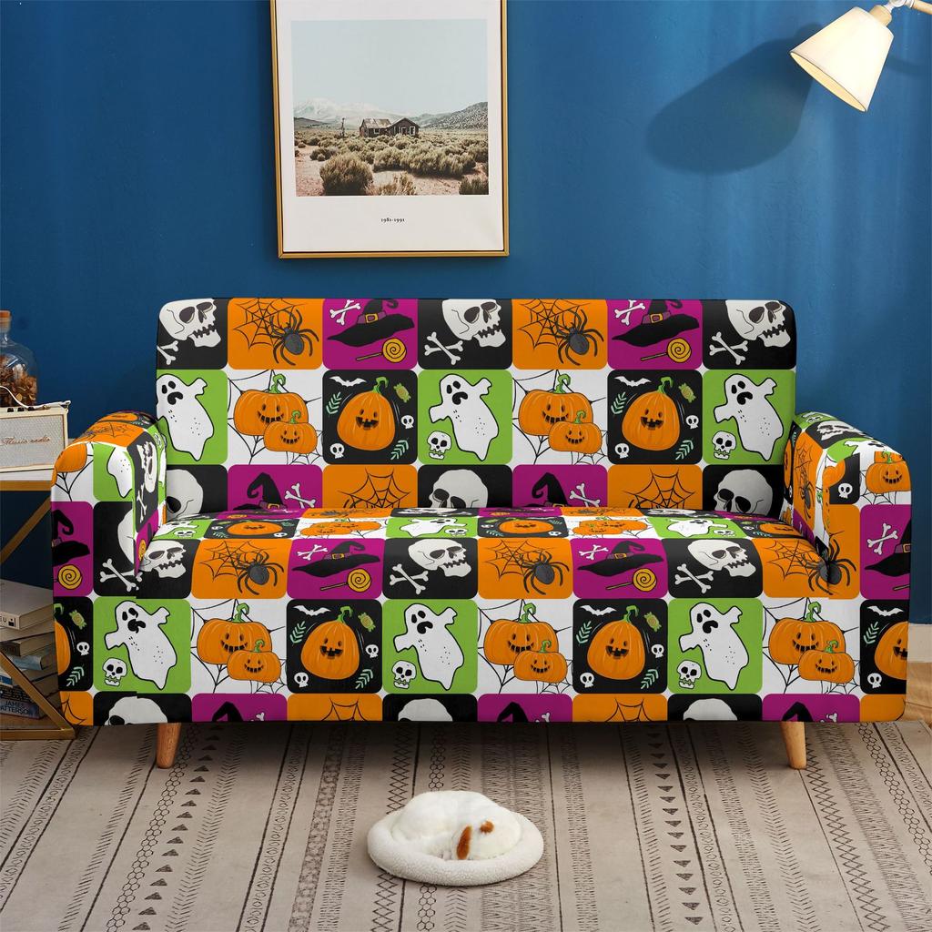 Halloween Funny A Piao Sofa Cover Elastic All-Inclusive Multi-Person Combination Sofa Cover