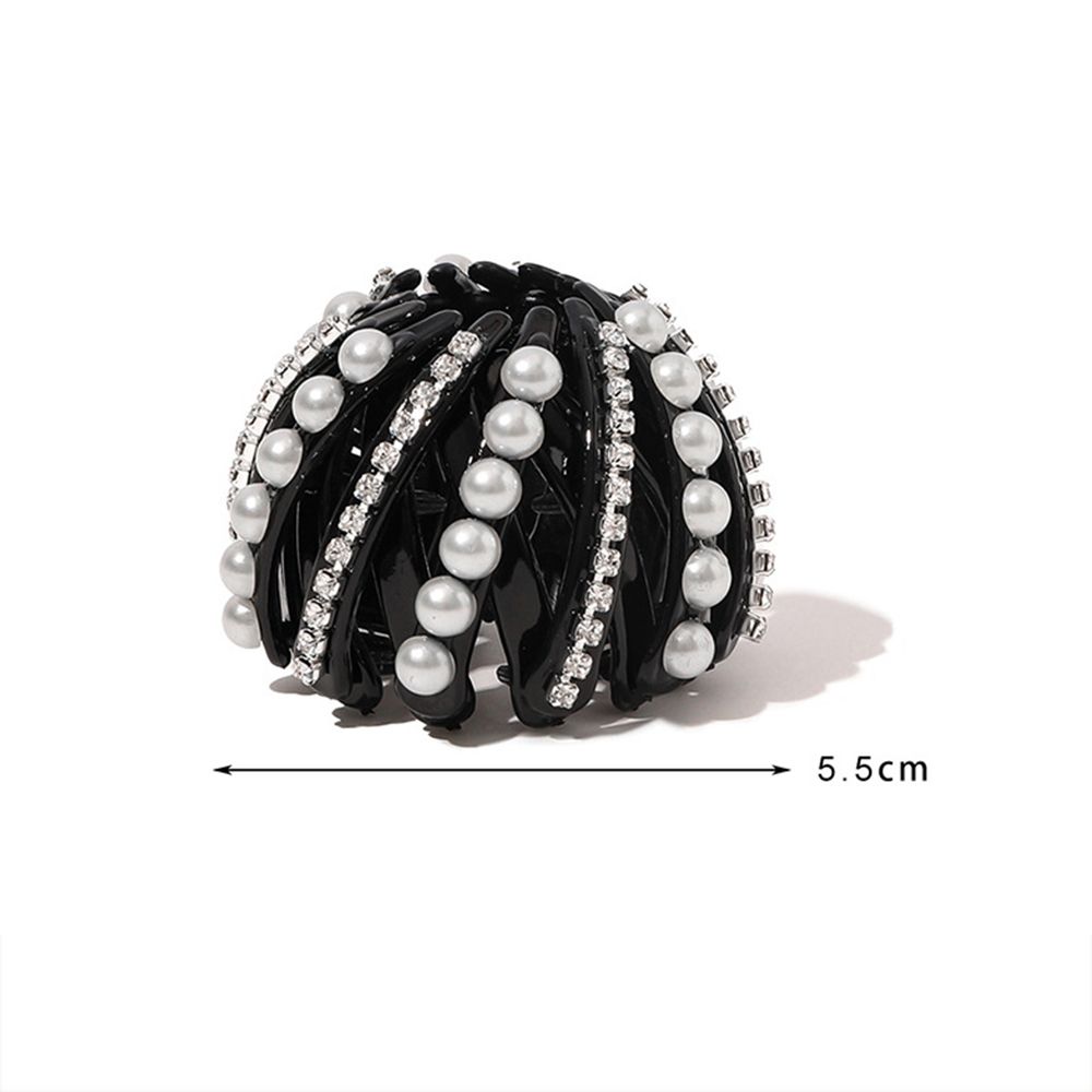 Headdress Hair Fixed Girls Hair Grab Clip Bird Nest Bun Maker Women Ponytail Buckle Pearl Hair Ring Korean Style Hair Claw
