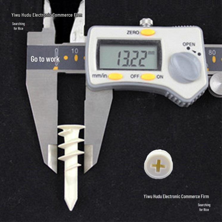 Nylon Spiral Wall Plug Screw Expansion Anchor for Plasterboard