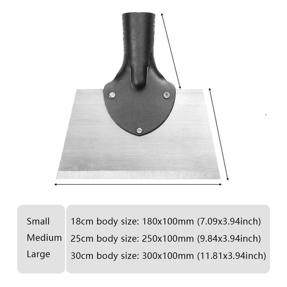 30cm Metal Weed Cleaning Shovel Stainless Steel Deicing Shovel Multifunctional Outdoor Garden Shovel Farm Weeding Planting Shove