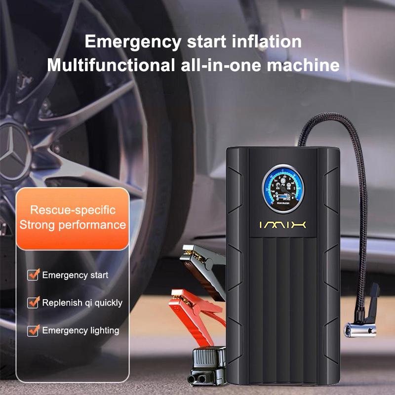 Portable Tire Inflator Air Pump Compact Rechargeable Air Compressors For Ball Motorcycle Fast Inflation Electric Air Pump