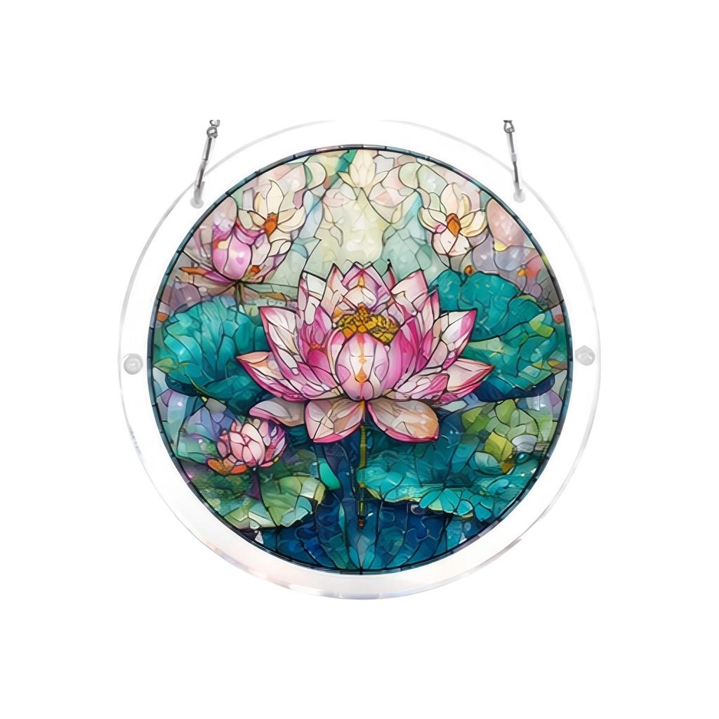 Acrylic Puzzle Window Hanging, Colorful Sunrise Sun Catchers Panel SunCatchers Puzzles Decor For Birthday Women, Men, Wife, Aunt, And Mom