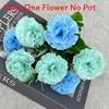 Handcrafted Silk Carnation Artificial Flowers Wedding Decor Photography Props