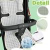 2-Pack Breathable Summer Seat Pad, Foldable Cooling Mat for Stroller, Car Seat, Baby Carrier, Universal Baby Stroller Cooler Cushion