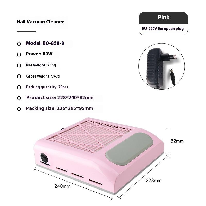 Professional Powerful Nail Duster Exhaust Fan For Nail Art Vacuum Collector Gel Nail Duster For Nail Art Salon Equipment