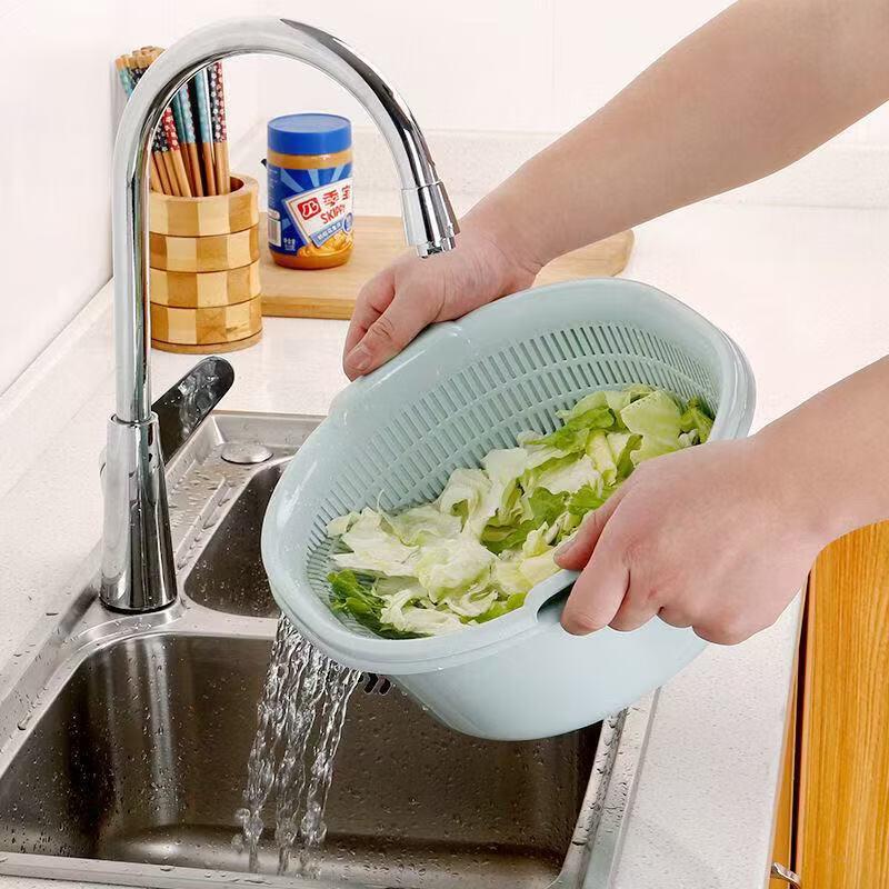 Bo Yiduo Double-Layer Plastic Draining Basket
