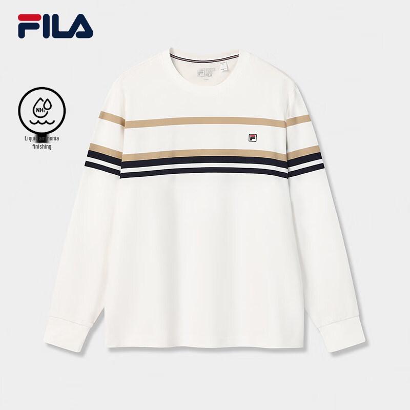 FILA Men s Striped Knit Long Sleeve T-Shirt 2XL