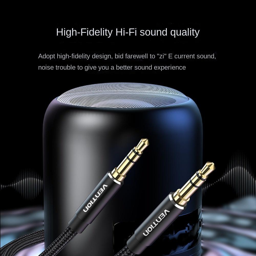 Male To Male 3.5mm Jack Audio Cable Audio Line Converter 3.5mm To 3.5mm Jack Converter Braided Aux Headphone Adapter Cable