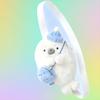 Plush Seal Backpack Cute Headphone Bag Kawaii Fashion Plushie Student's Schoolbag Fur Shoulder Bag Women Knapsack Bags Gift