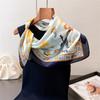 2026 New Printed Scarves Women's Scarf Spring and Summer Floral Decorations Small Neckties Hairbands Bags Hijab
