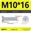 GB819 Zinc-Plated Carbon Steel Phillips Countersunk Screws: M2-M10