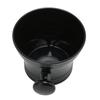 Shaving Soap Bowl Black Plastic Large Capacity Comfortable Grip Portable Shave Mug with Handle for Barber Home Travel