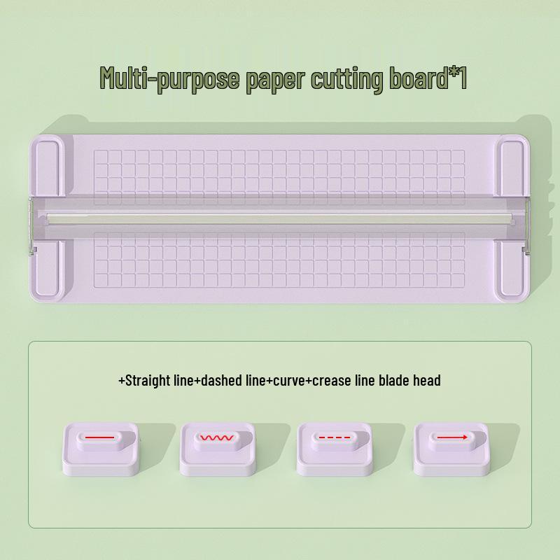 Four-in-One Paper Cutter: Versatile Cutting Tool with Replacement Blades