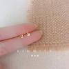 Gold Color Simple Small Butterfly Stud Earrings for Women Cute Hypoallergenic Daily Wear Ear Piercing Jewelry Wholesale