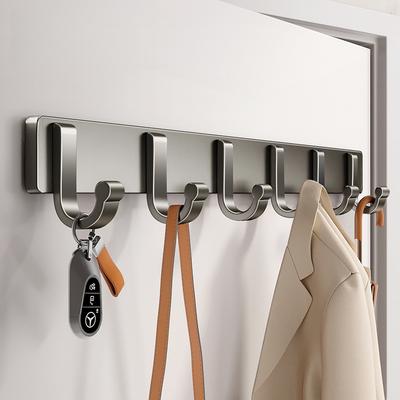 Moderner Einzigartiger Aluminium Wandmontierter Kleiderhaken Haken Umweltfreundliches Abnehmbares Design für Zuhause und Hotel