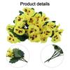 Artificial Pansies Indoor Outdoor Decor UV-Resistant Flowers Versatile Use