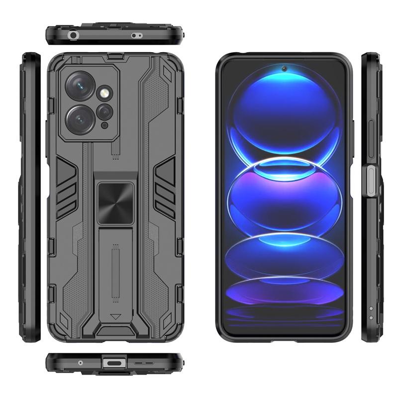 Funda For Xiaomi Redmi Note 12 4G Case Magnetic Stand Holder Back Cover for Redmy Not 12 Note12 4G Shockproof Armor Phone Cases