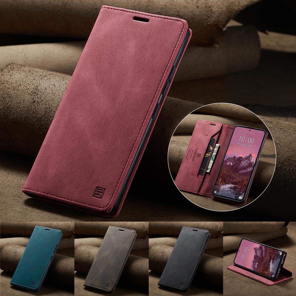 For Xiaomi 13T Pro/Xiaomi 13T Wallet Case AUTSPACE A01 Leather Stand Cover with RFID Blocking Card Holder