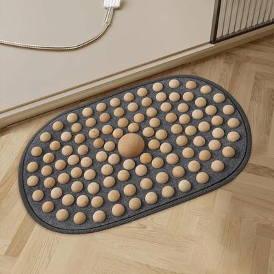 Wood Foot Acupressure Mat Pad for Feet Relax Massage Tool Travel