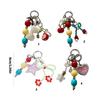Elegant Beaded Bowknot Keychain Accessory Portable for Women Handbags Phone Charm Trendy Styles Special Gifts Ideas