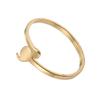 Women's Gold Geometric Cutout Wide Band Cross Ring - European & American Hip Hop Style