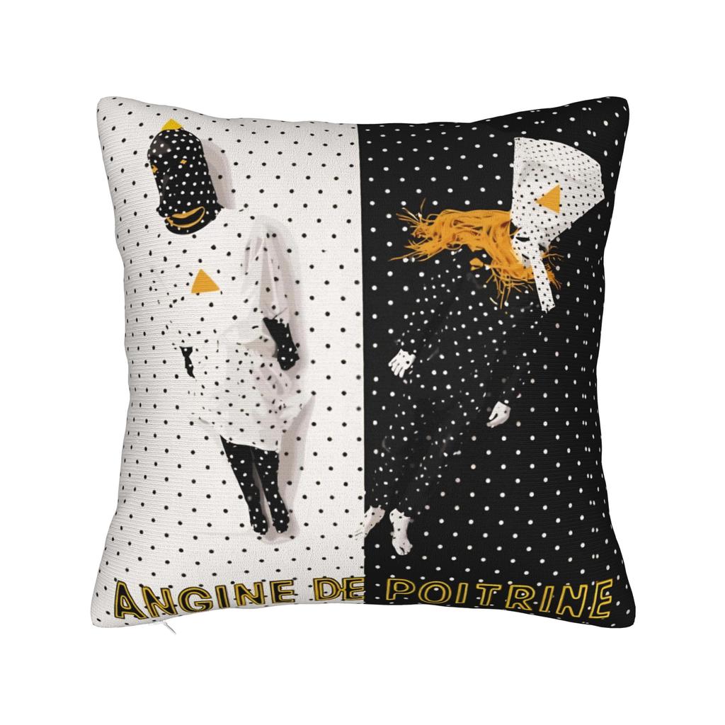 Angine De Poitrine Square Pillow Covers Polyester Car Sherpa Mantra Cushion Cover Cute Decor Throw Pillow Case