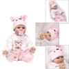 22’’ Baby Cuddle for Doll Reborn Realistic Toddler Girl for Doll Lovely Heavyweight Lifelike Toy for W/ Blue/Brown Eyes