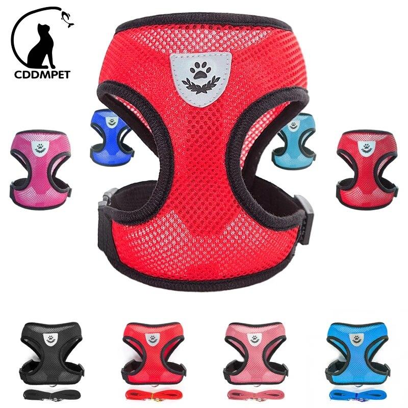 

Аксессуары для собак, дышащая сетка, шлейка для собак и поводок, шлейка для щенков, кошек, жилет для маленьких собак, чихуахуа, arnes para perro 35