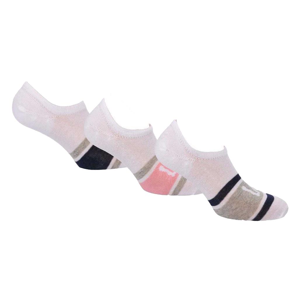 Lee Womens/Ladies Colour Block Liner Socks (Pack of 3)