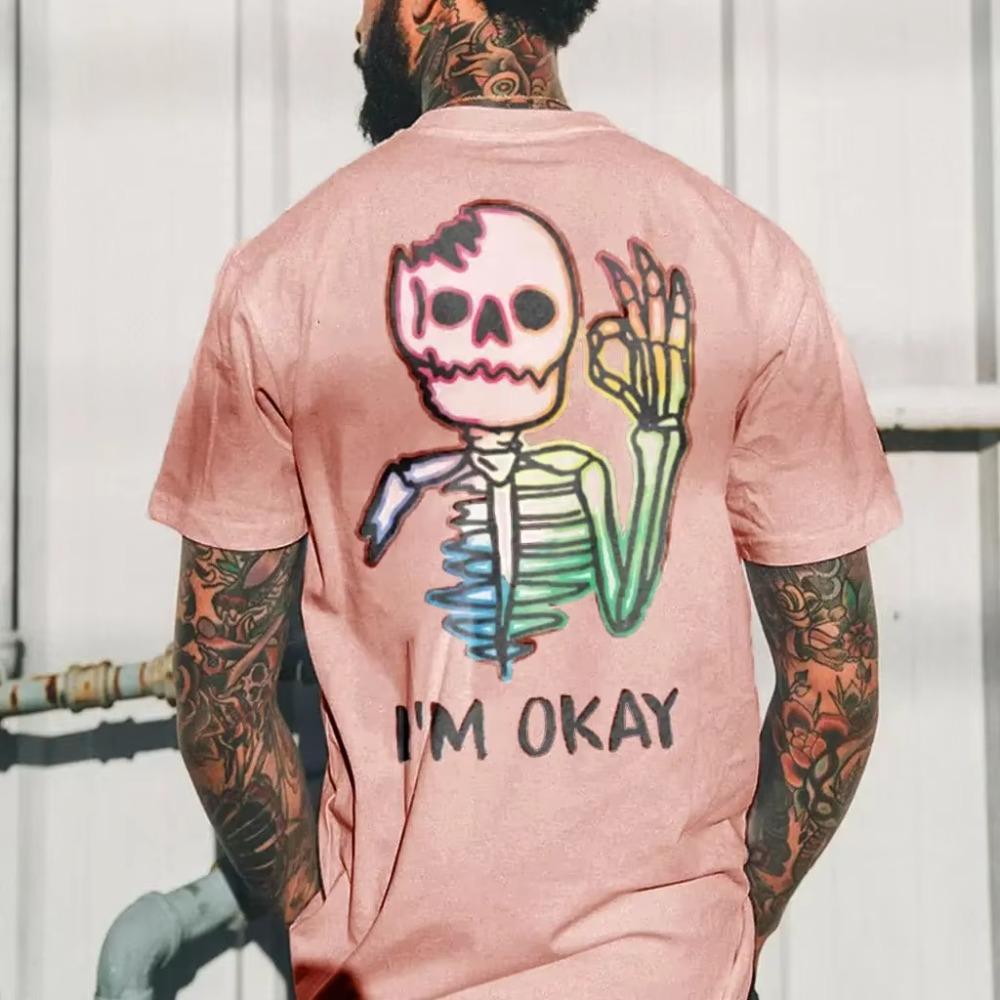 2024 Men's Clothing Soft Shirts Top Quick Dry Material Hipster Personalized T-shirts Summer Weird Pattern Printed Short Sleeve