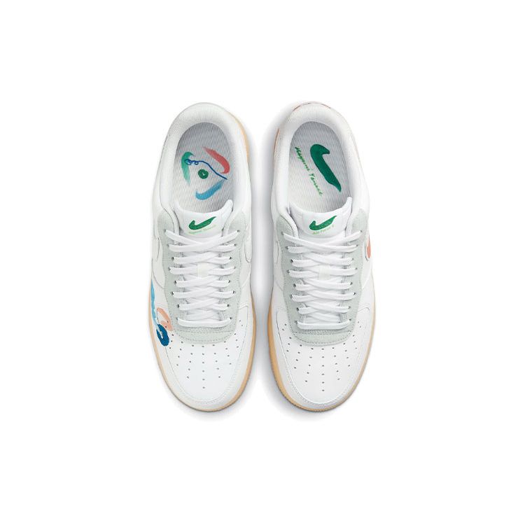 Nike Mayumi Yamase X Air Force 1 Flyleather Earth Day Unisex Sneakers White DB3598-100