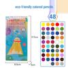 Zhenglin Erasable Colored Pencils – 24, 36, and 48 Color Sets for Children and Students Drawing and Coloring.